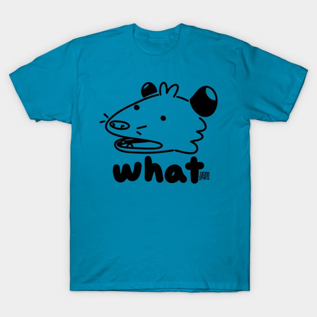 Confused Possum T-Shirt by 2Birds1Pencil